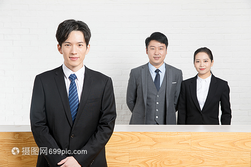 商务人士前台服务