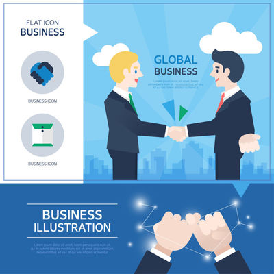 矢量商业业务分析设计图片-矢量商业合作